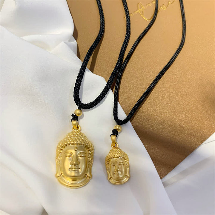 Gold Buddha Kupfer Reichtum Halskette Anhänger - image 4