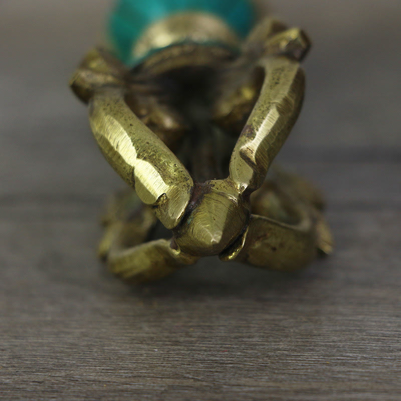 Buddha Stones, tibetische fünfzackige Vajra-Dorje-Handarbeit, Nepal, spirituelle Kraft, Kupfer-Dekoration - image 4