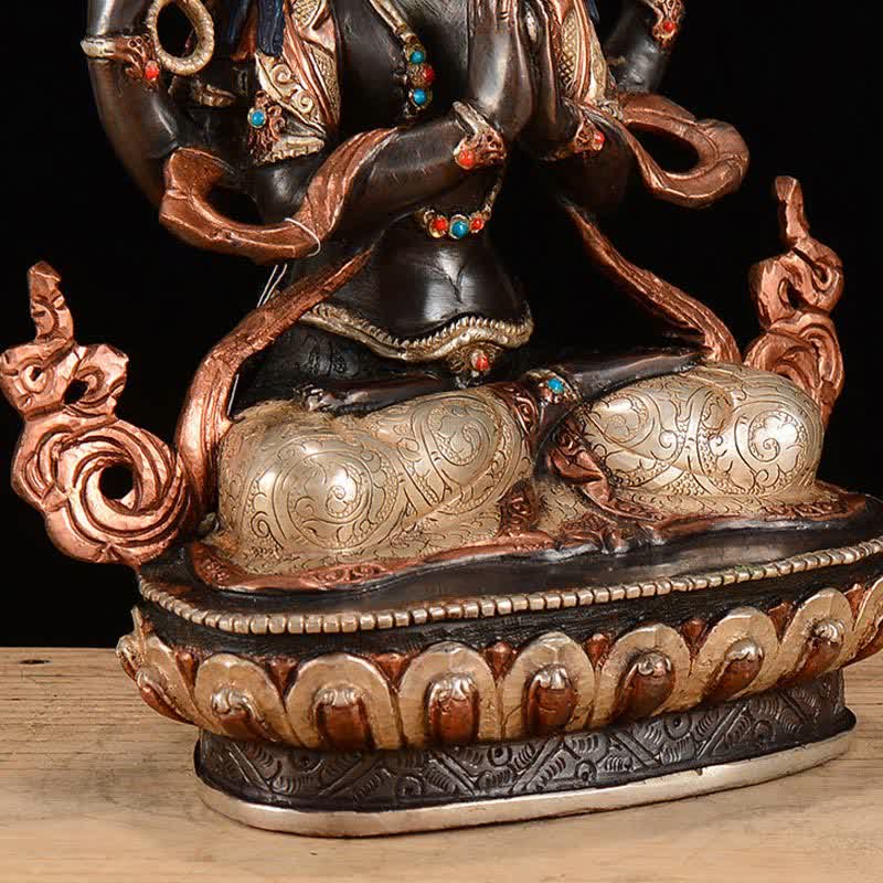 Bodhisattva Chenrezig Vierarmige Avalokitesvara-Schutz-Kupferstatue-Dekoration - image 11