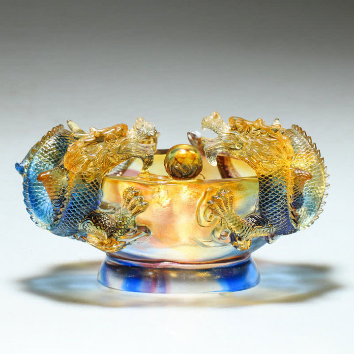 Buddha Stones, Feng Shui, chinesisches Sternzeichen, Drache, handgefertigt, Liuli-Kristall, Kunststück, Schutz, Heim- und Bürodekoration - image 4