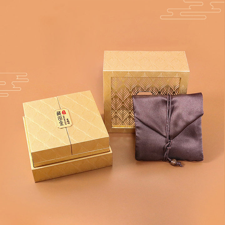 Retro-Schmuckaufbewahrungsbox mit Federmuster, Geschenkbox - image 5