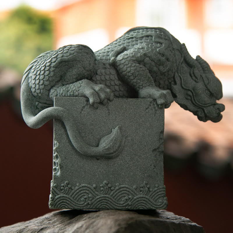 Buddha Stones, Feng Shui, stehend, sitzend, Drache, Erfolg, Glück, Heimdekoration - image 17