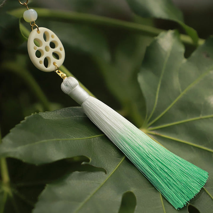 Buddha Stones Luck Stickerei Lotus Koi Fisch Kaninchen Blume Hanfu Tasche Umhängetasche Umhängetasche - image 7