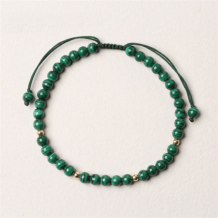 Buddha Stones Natürliches Malachit-Schutz-Ruhe-Armband - image 1