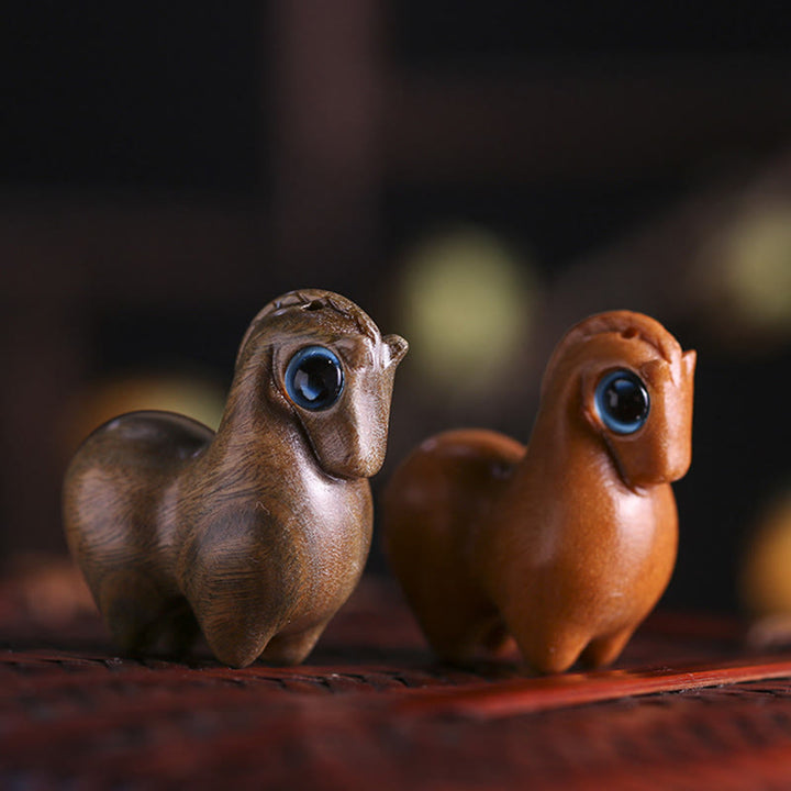Buddha Stones, kleines Blatt, rotes Sandelholz, grünes Sandelholz, Glücks-Mini-Pferdeschutz-Dekoration - image 4