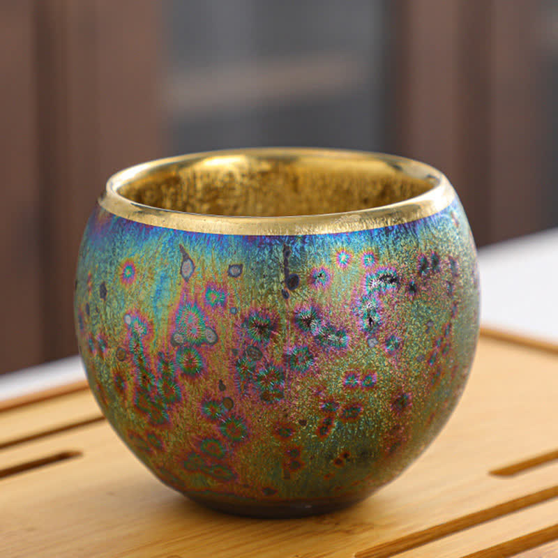 Bunte Teetasse aus Keramik mit Buddha Stonesn - image 6