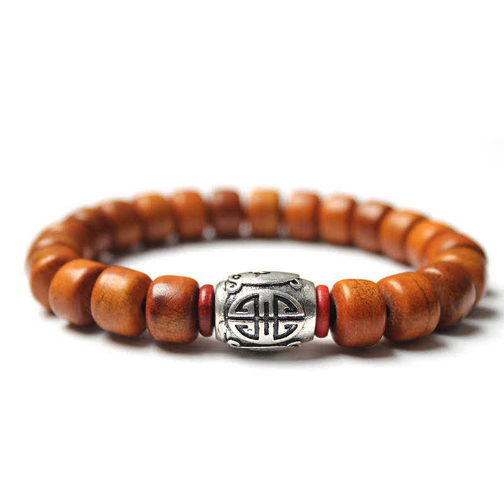 Buddha Stones tibetisches Yak-Knochen-Armband mit Om-Mani-Padme-Hum-Stärke