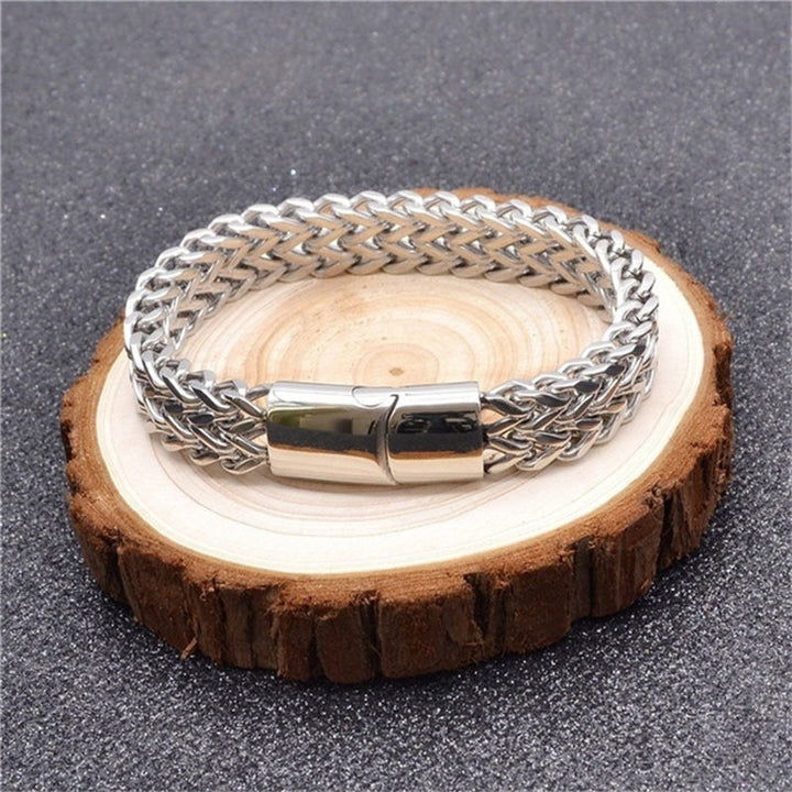 Buddha Stones, Fischschuppen-Magnetschnalle, Balance-Armband aus Titanstahl - image 3