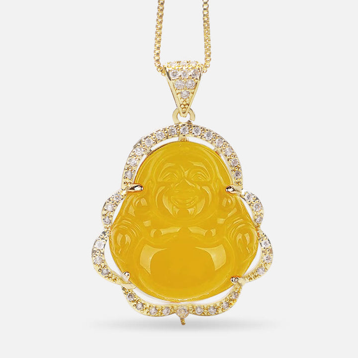 Buddha Stones Viel Glück Lachender Buddha Halskette - image 17
