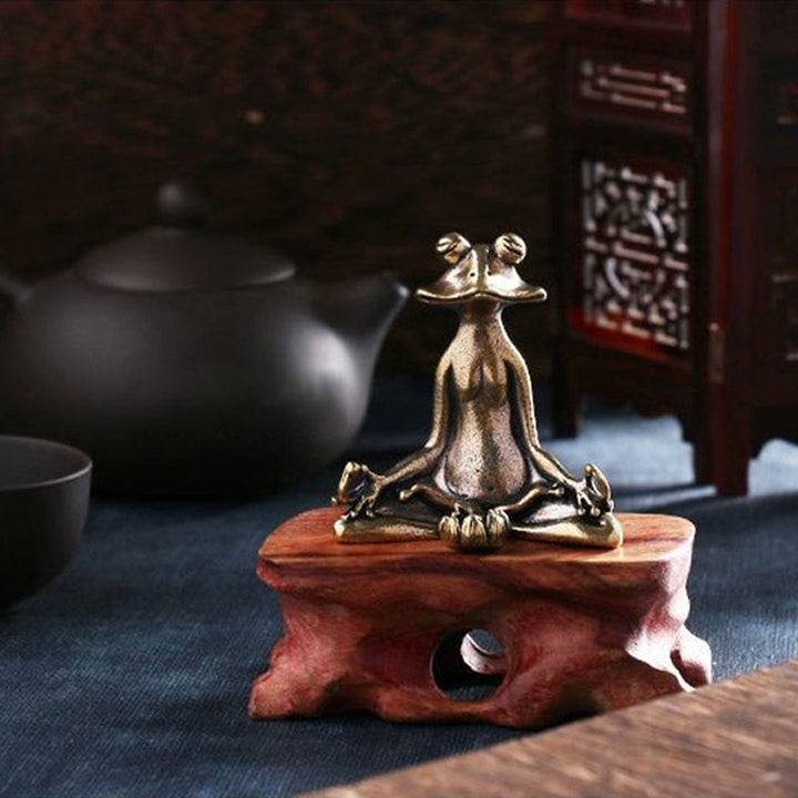 Buddha Stones Mini kleiner Frosch, Schildkröte, Koi-Fisch, Schnecke, Krabbe, Kupfer, Reichtum, Heimdekoration - image 9