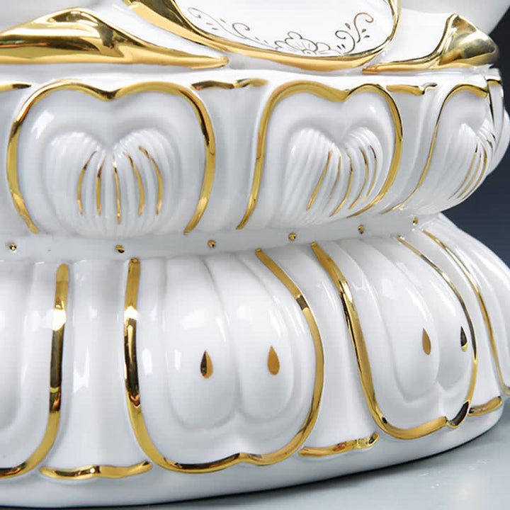 Chenrezig Bodhisattva Avalokitesvara Success Keramikstatue Heimdekoration - image 9