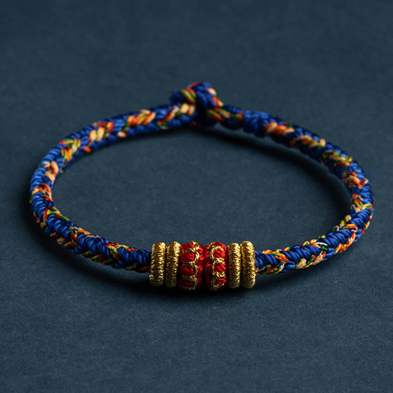 Handgefertigtes Armband aus geflochtenen Buddha Stones aus Tibet – Symbol für Glück und Stärke - image 4