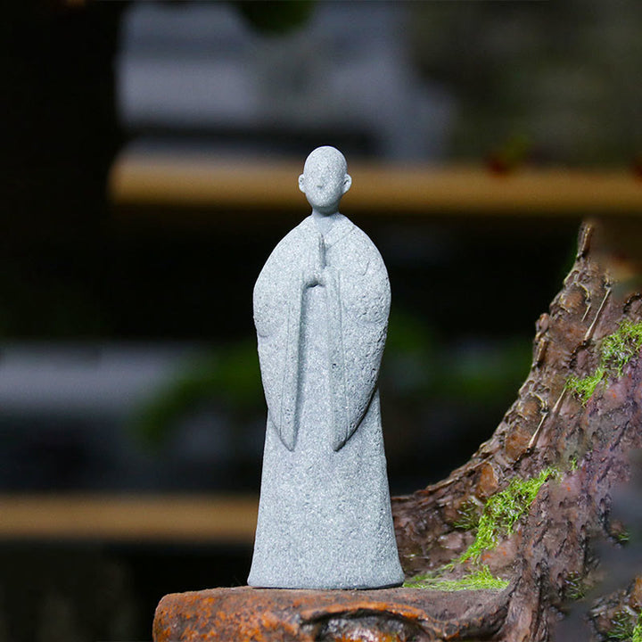 Buddha Stones, Meditation, Buddha-Mönch, Gelassenheit, Heimdekoration - Betender Buddha, 3,5 x 2,5 x 9,5 cm - image 12