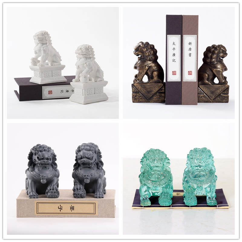 2 Stück Löwen-Statue, Mut, Stärke, Kunstharz, Heim- und Bürodekoration - image 14