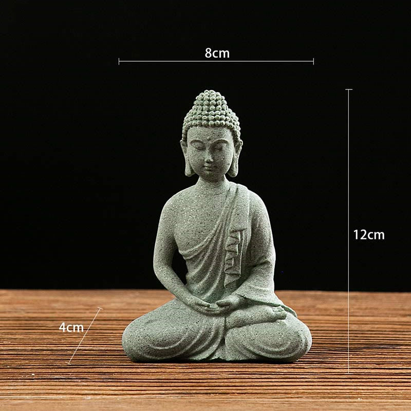 Tibetische Meditation Kontemplation Buddha Gelassenheit Mitgefühl Statue Figur Dekoration - Sitzen 8*4*12 - image 8