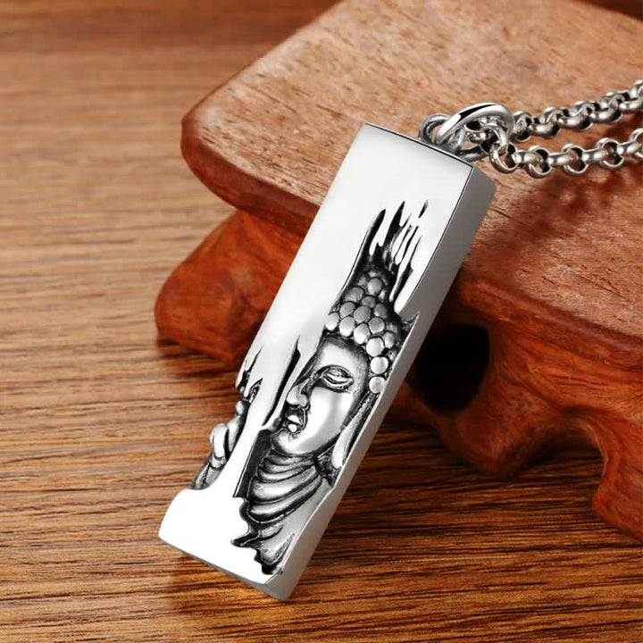 Buddha Stones ​​Tathagata Buddha Stärke Schutz Amulett Glücksbringer Halskette im Vintage-Stil - image 12