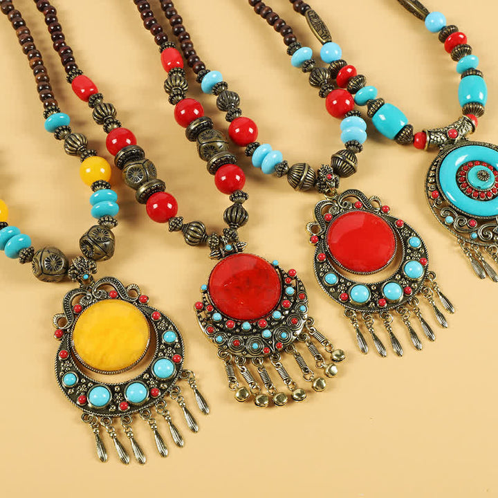 Tibetische Retro-Perlen, Quasten-Haarschmuck, Haarschmuck - image 1