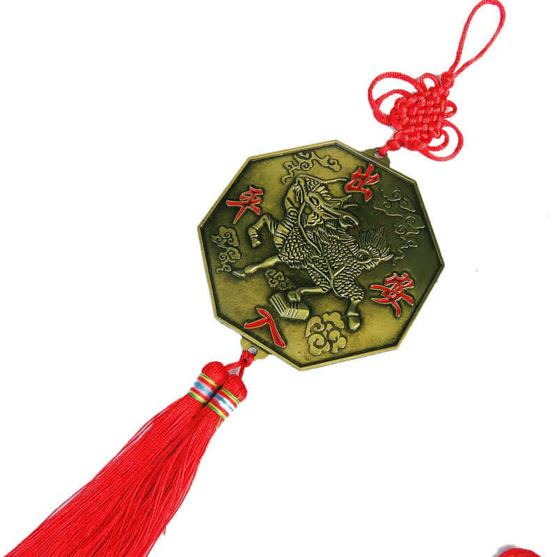 Feng Shui Bagua Karte Chinesischer Knotenharmonie-Energiekartenspiegel - 10CM Kirin Bagua Karte - image 20