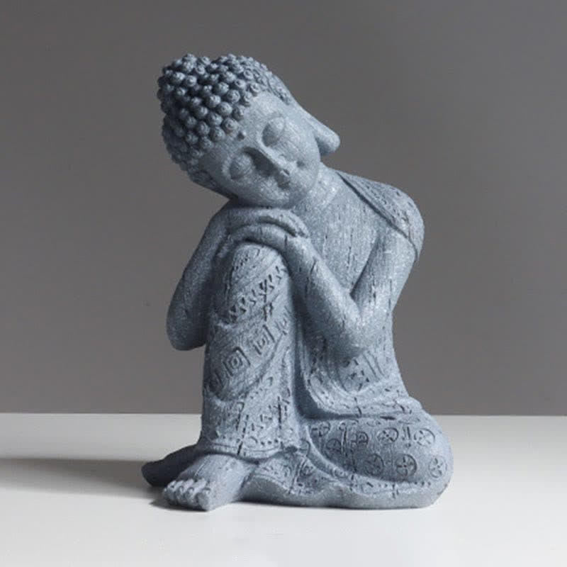 Tibetische meditierende Buddha-Statue, Serenity, Kunstharz, Dekoration - image 10