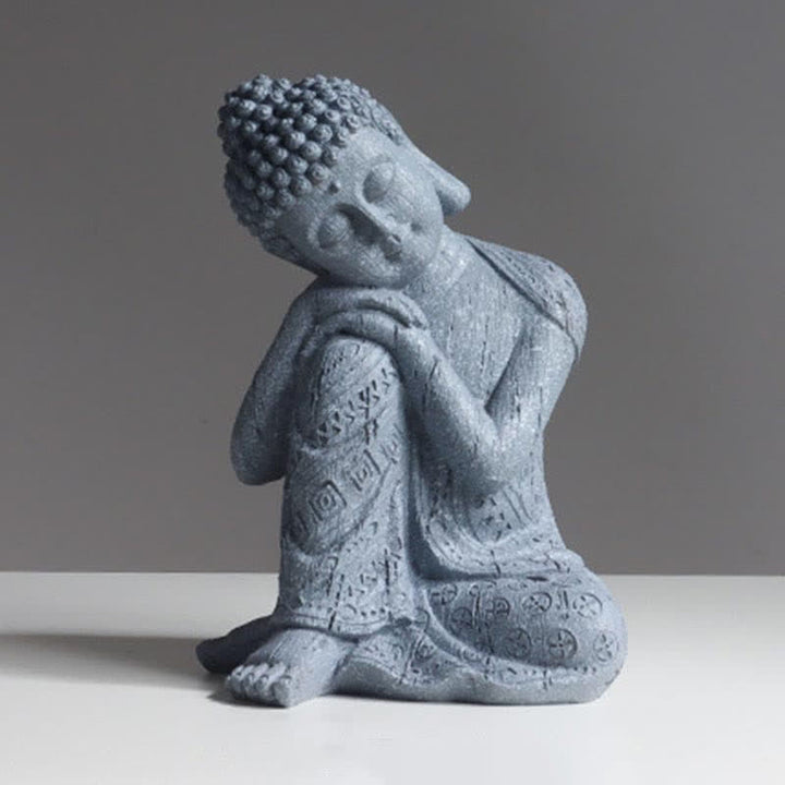 Tibetische meditierende Buddha-Statue, Serenity, Kunstharz, Dekoration - image 10
