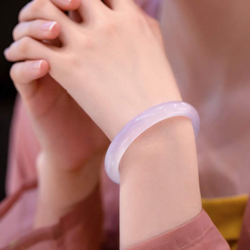 Buddha Stones Natural Chalcedon Harmony Positive Armband Armreif - image 17