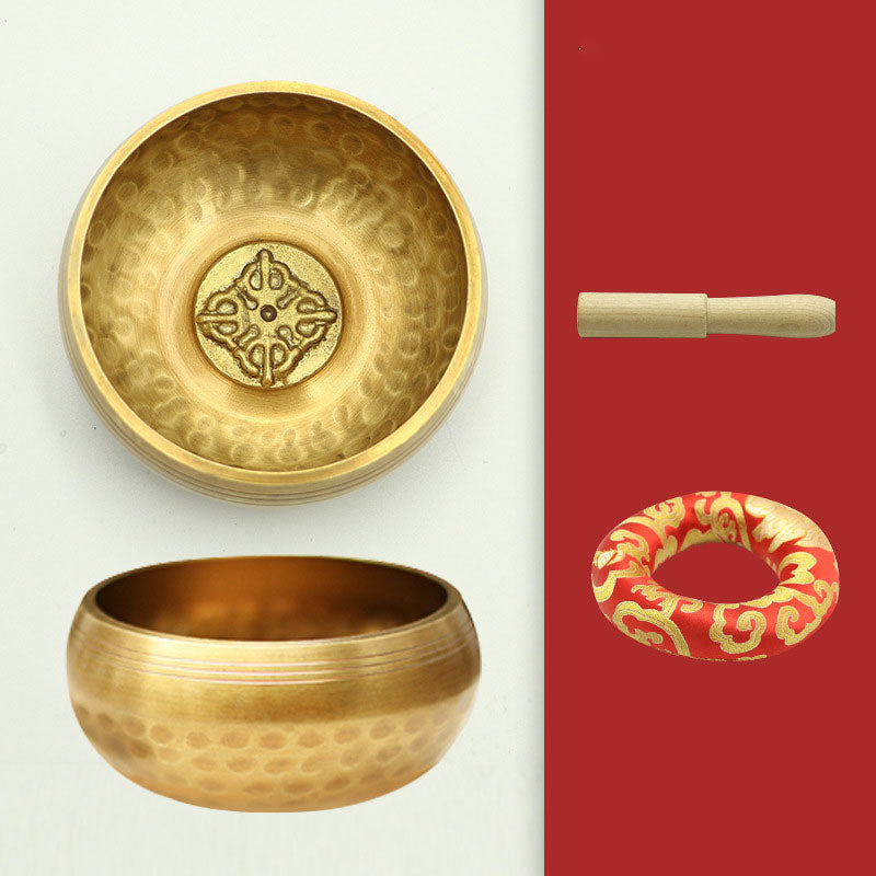 Tibetische Klangschale von Buddha Stones, handgefertigt, für Entspannung und Achtsamkeitsmeditation. Klangschalen-Set - image 9