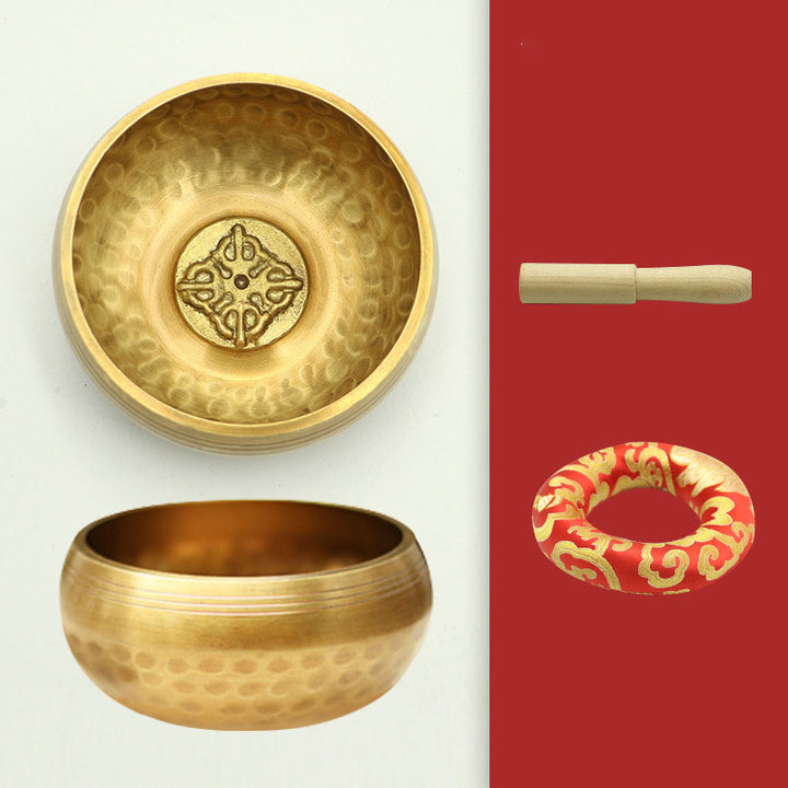 Tibetische Klangschale von Buddha Stones, handgefertigt, für Entspannung und Achtsamkeitsmeditation. Klangschalen-Set - image 9