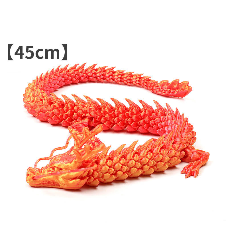 Feng Shui Drache, leuchtender 3D-gedruckter Drache, Glück, Erfolg, Heimdekoration - Goldroter Drache 45 cm - image 11