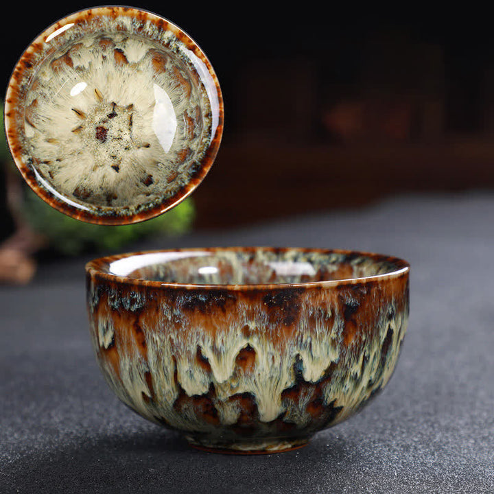 Buddha Stones Bunte Keramik-Teetasse Home Office Teetassen - Weizen - image 85