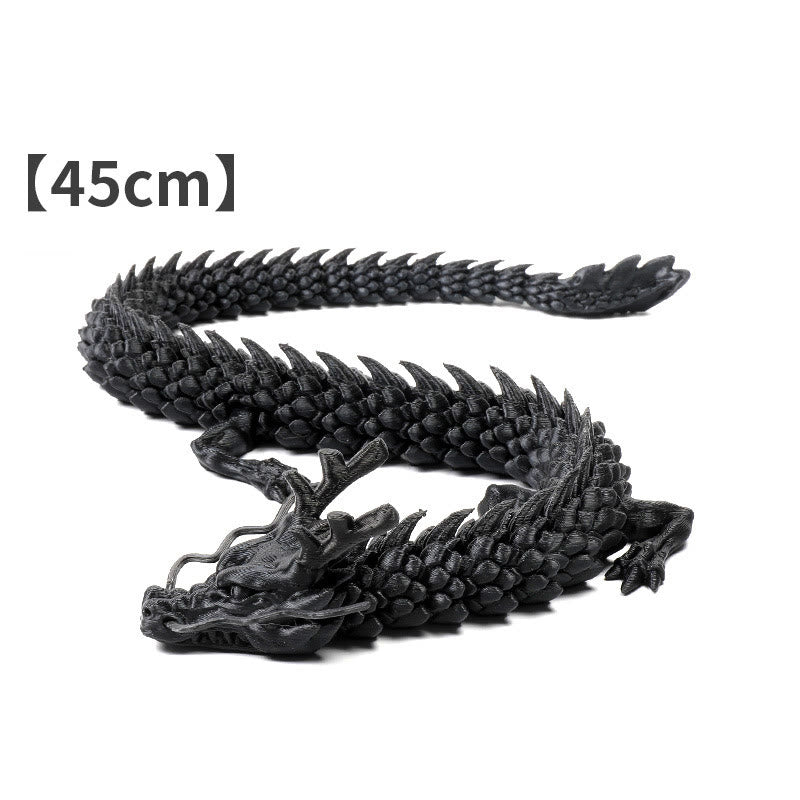 Feng Shui Drache, leuchtender 3D-gedruckter Drache, Glück, Erfolg, Heimdekoration - Schwarzer Drache 45 cm - image 9