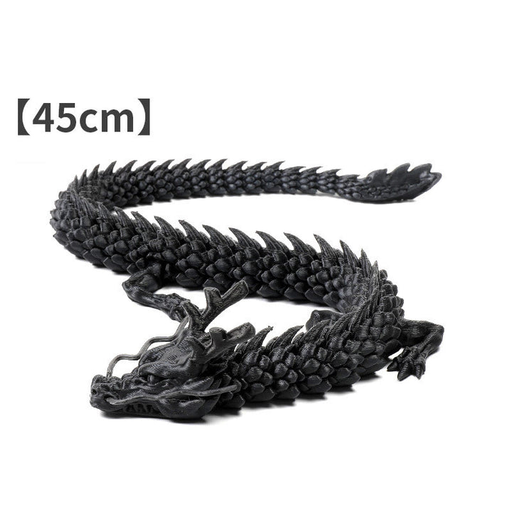 Feng Shui Drache, leuchtender 3D-gedruckter Drache, Glück, Erfolg, Heimdekoration - Schwarzer Drache 45 cm - image 9