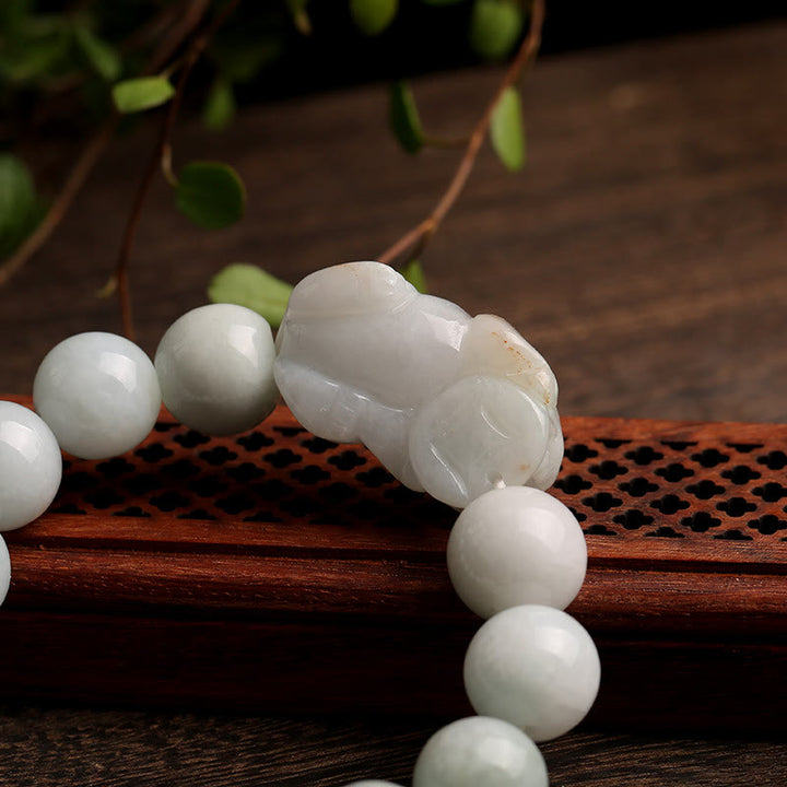 Buddha Stones Fengshui Reichtum Wohlstand Jade PiXiu Glücksarmband - image 6