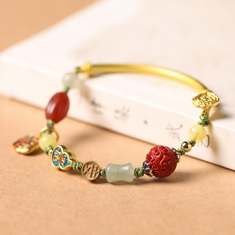 Buddha Stones Tibetisches Glückswolken-Armband für Wohlstand, Glück und Reichtum - image 1