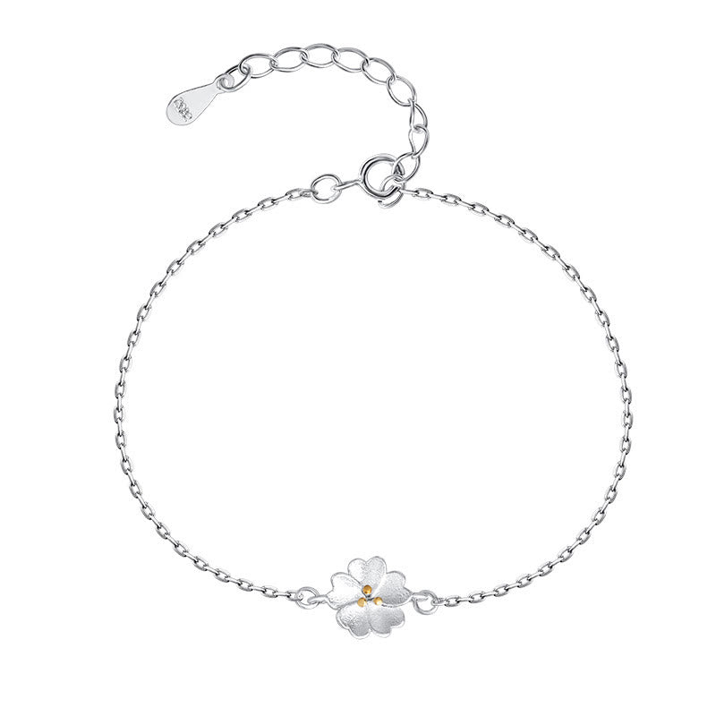 Buddha Stones 925 Sterling Silber Kirschblüten-Segen-Kettenarmband - image 8