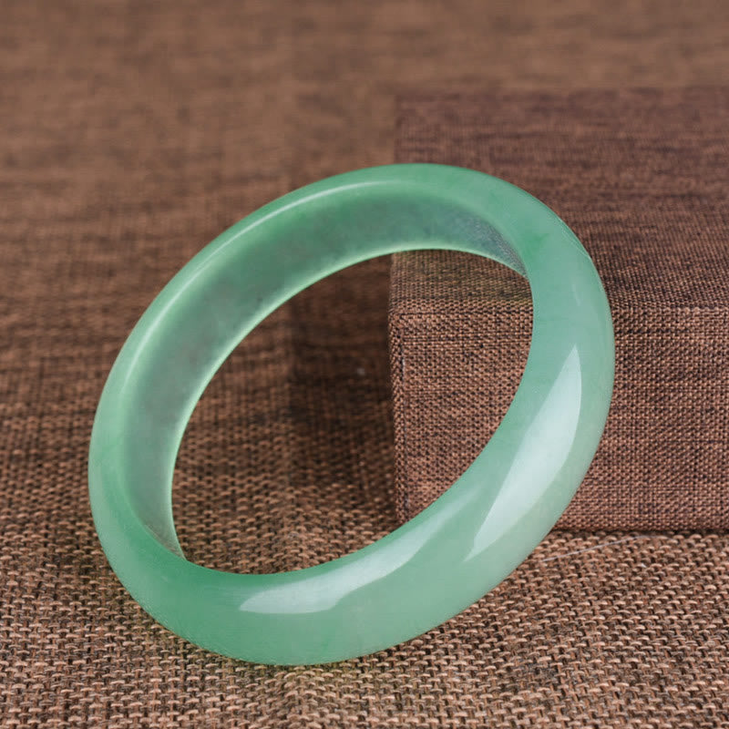 Buddha Stones, natürlicher Jade-Armreif, Glück, Heilung, Wohlstand - image 2