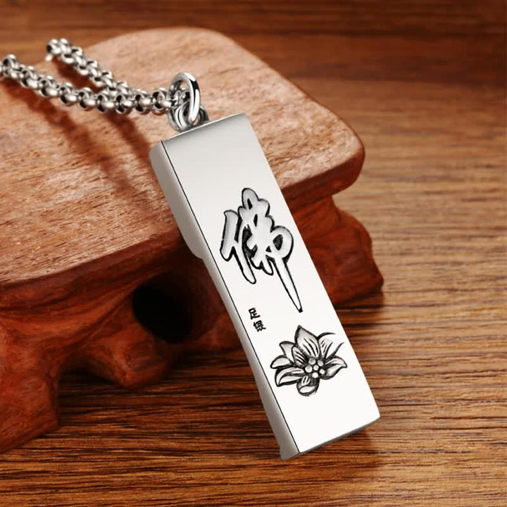 Buddha Stones ​​Tathagata Buddha Stärke Schutz Amulett Glücksbringer Halskette im Vintage-Stil - image 10