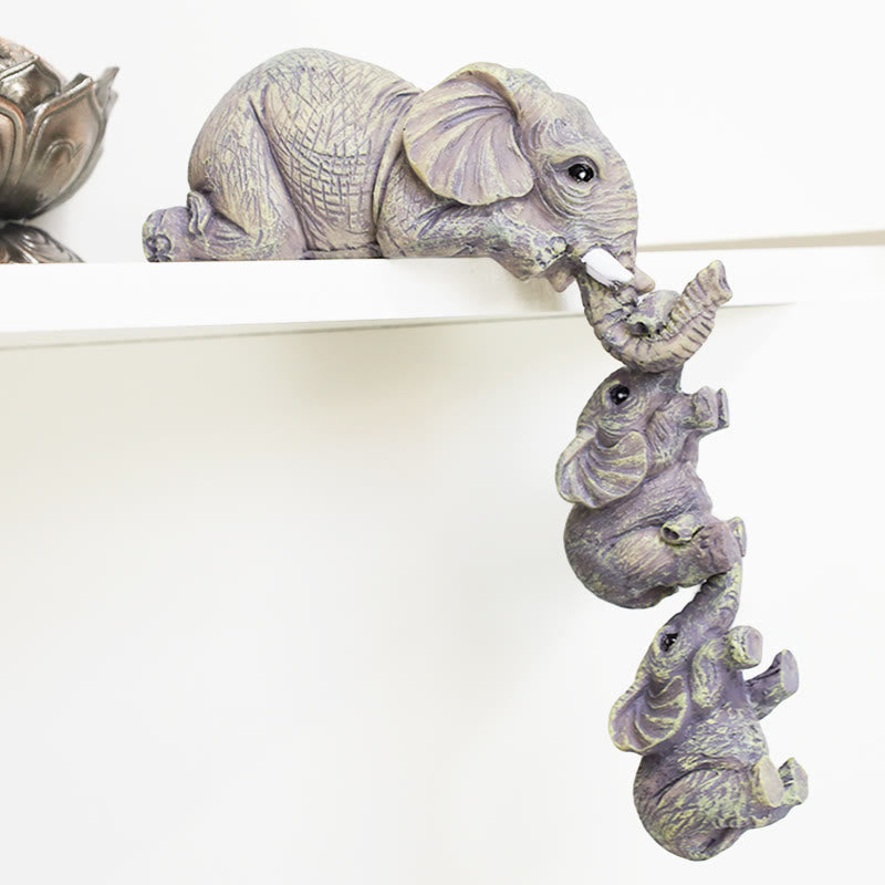 Buddha Stones, 3 Stück, Feng Shui Elefanten-Sitter-Figuren, Reichtumsfigur, Heimdekoration - image 0