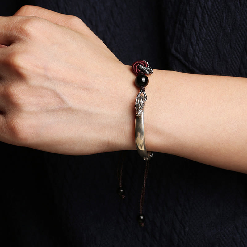 Handgefertigtes geflochtenes Armband aus 925er-Sterlingsilber mit Buddha Stonesn - image 8