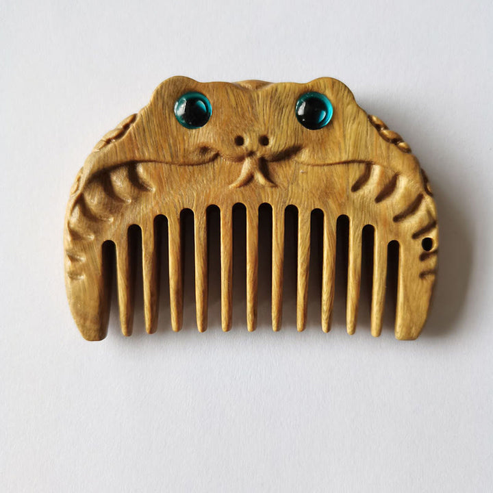 Tragbarer Mini-Kamm mit chinesischem Sternzeichen, grünem Sandelholz, Frieden - Grünes Sandelholz - Schlange - image 26