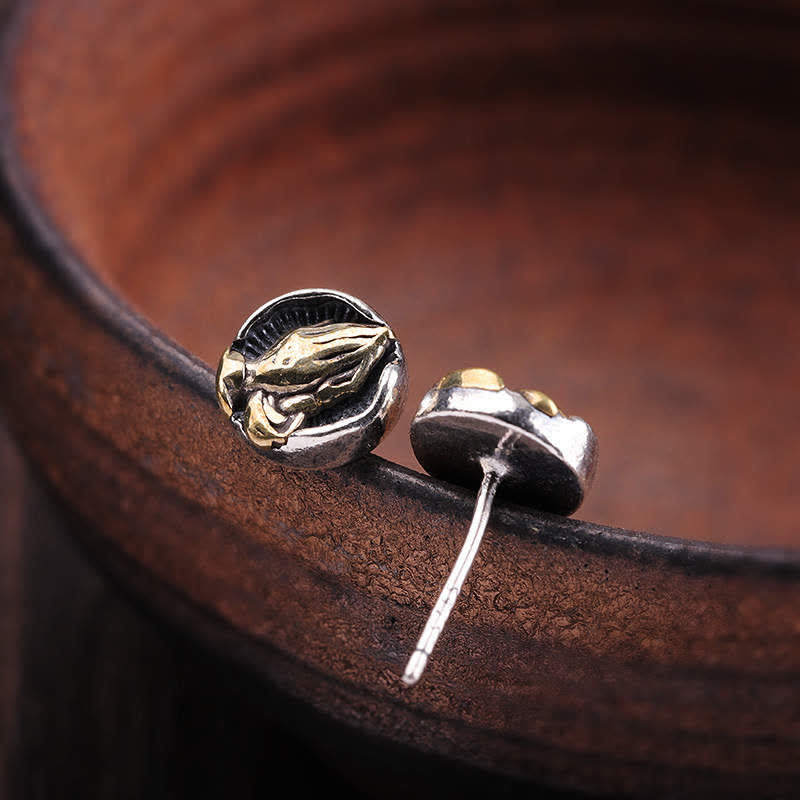 Namaste-Gleichheits-Ohrstecker aus 925er-Sterlingsilber - image 5