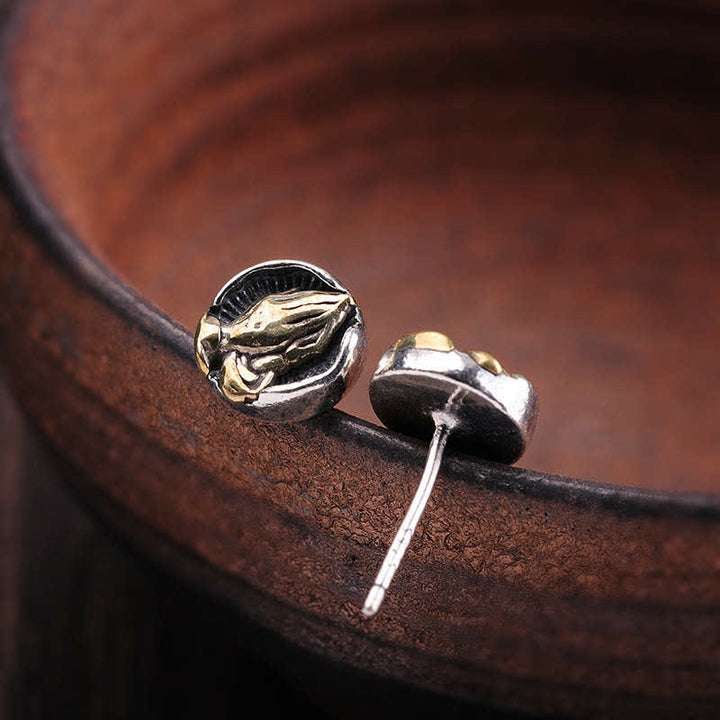 Namaste-Gleichheits-Ohrstecker aus 925er-Sterlingsilber - image 5