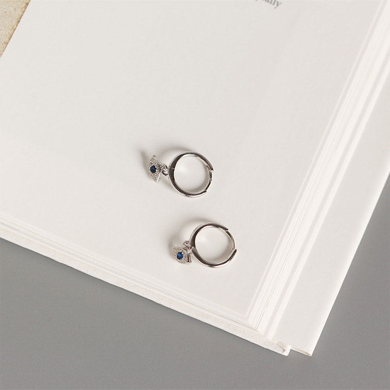 Buddha Stones 925 Sterling Silber Evil Eye Blessing Protection Ohrstecker - image 7