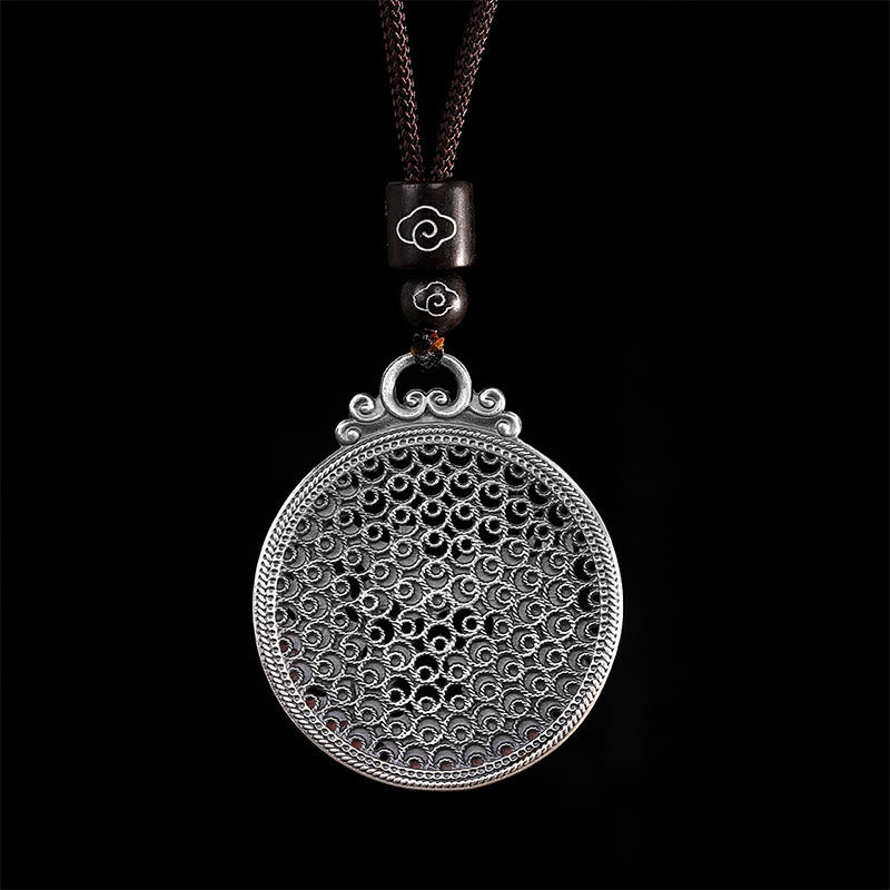 Buddha Stones 990 Sterling Silber Phoenix Glück Schutz Halskette Anhänger - image 4