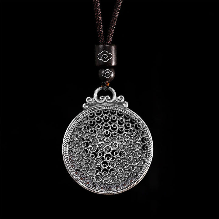 Buddha Stones 990 Sterling Silber Phoenix Glück Schutz Halskette Anhänger - image 4