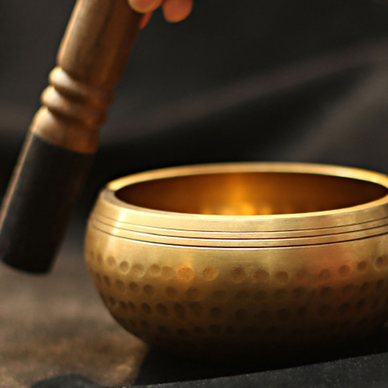 Tibetische Klangschale von Buddha Stones, handgefertigt, für Entspannung und Achtsamkeitsmeditation. Klangschalen-Set - image 3