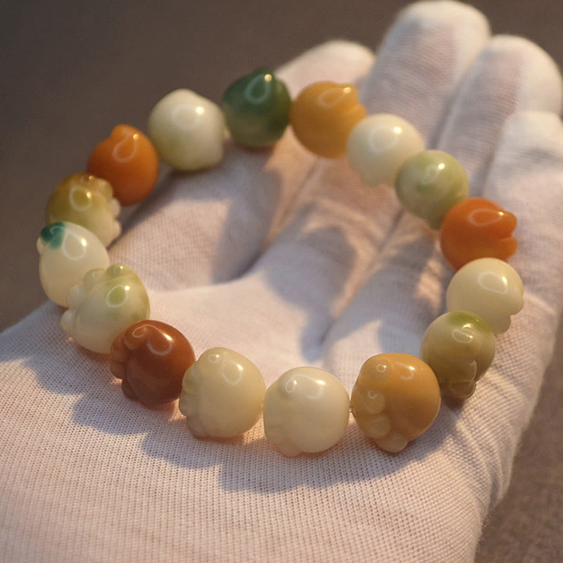 Buddha Stones Mehrschichtiges Bodhi-Samen-Armband mit niedlicher Katzenpfote und ruhiger Harmonie - image 13