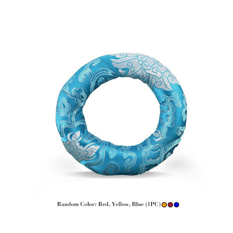 Tibetische Klangschale, handgefertigte Kissendekoration - 22 cm (Farbe zufällig) - image 10