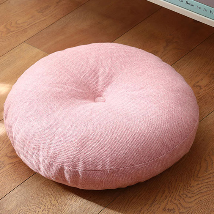 Lotus einfaches Muster Leinen Meditation Sitzkissen Home Wohnzimmer Dekoration - Abnehmbar - 40 cm * 10 cm - Rosa - image 20