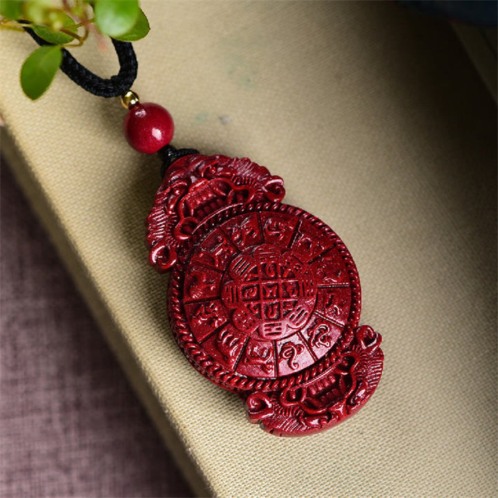 Buddha Stones, lachender Buddha, Yin-Yang, chinesischer Sternzeichen-Kürbis, natürlicher Zinnober-Segen-Halsketten-Anhänger - image 16
