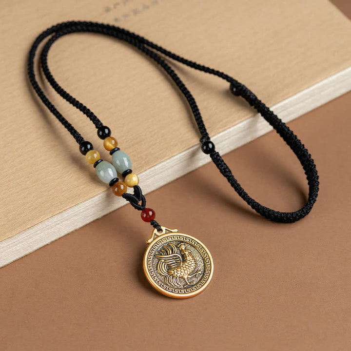 Halskette mit 12 chinesischen Sternzeichen, Segen, Reichtum, Glück